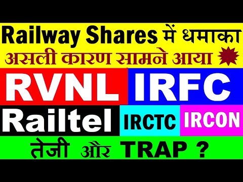 Railway Shares बोहोत बड़ी खबर🔥BIG NEWS🔴 IRFC🔴 RVNL🔴 IRCTC🔴 RAILTEL🔴 IRCON ⚫ Railway Stocks Rally SMKC