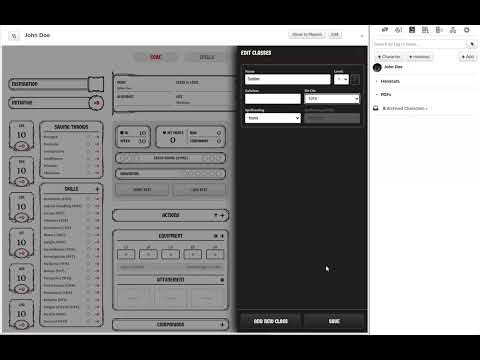Manual Character Creation