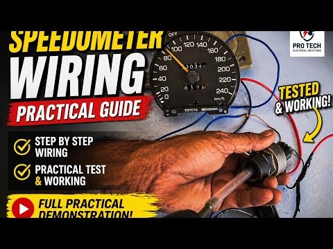 How to Wire a Speedometer (Step by Step) | Practical Demo & Testing