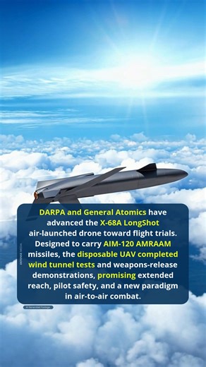 DARPA’s X‑68A LongShot Drone Advances Toward 2026 Flight Tests with AIM‑120 Integration | Defense Media