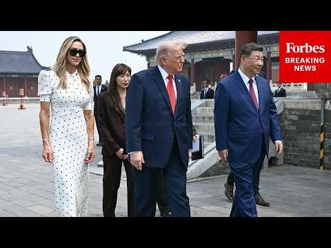 WATCH: President Trump And Chinese President Xi Jinping Visit The Temple Of Heaven In Beijing, China