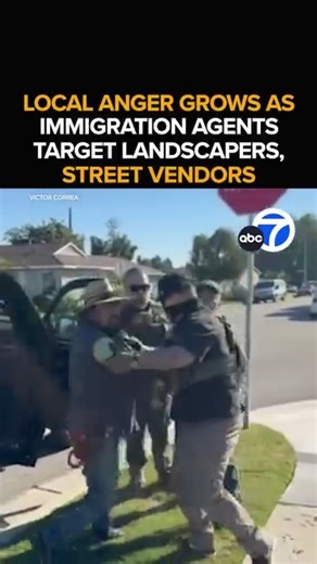 As protests over immigration enforcement rage in Minnesota, local anger is heating up in SoCal after a series of raids targeting landscapers and street vendors. Federal agents try to detain two men in Downey before leaving empty-handed after angry neighbors confront them. Eyewitness News is live with the stepped-up immigration enforcement, and the local activists not backing down. Tonight at 11 from ABC7. https://abc7.com/18393372 | ABC7