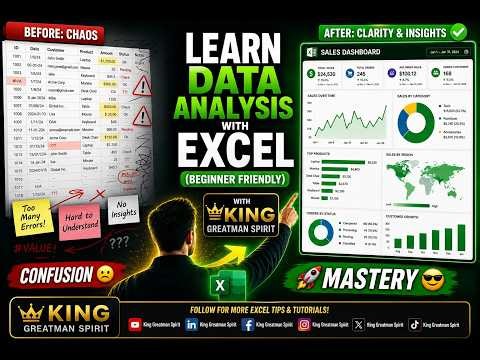 Data Analysis for Beginners (Excel Training You Can Actually Understand)
