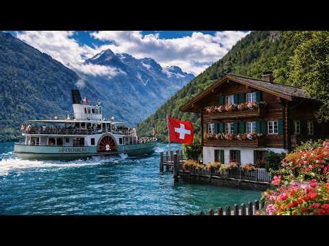 A Swiss Village by a Turquoise Lake That Feels Like a Fairytale