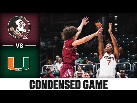 Florida State vs. Miami Condensed Game | 2025-26 ACC Men's Basketball