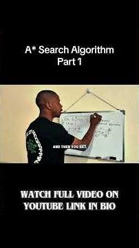 A* Search Algorithm, part 1😱 #viral #tech #explore #education #computerscience