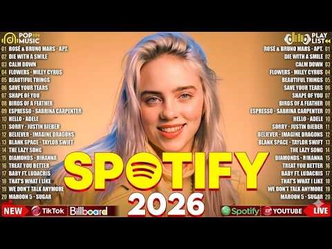 Dua Lipa, Rose, Ed Sheeran, Maroon 5, Rihanna, Bruno Mars, Adele, The Weeknd 🍁 Top 100 songs 2026