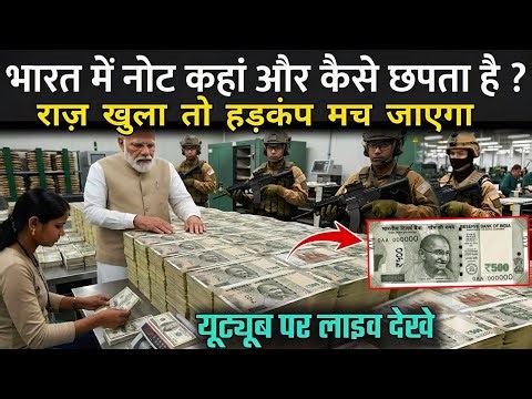 भारत में नोट कहां और कैसे छपता है ? | Note Kaise Chhapta Hai | Paise Kaise Chapte Hai