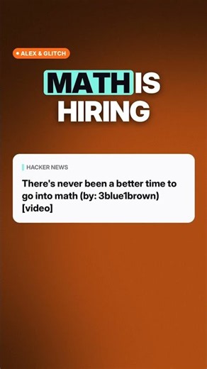 Why Now Is the BEST Time for a Math Career | 3Blue1Brown #Shorts