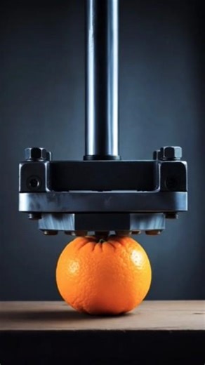 “Crushing an Orange” #shorts #crushexperiment