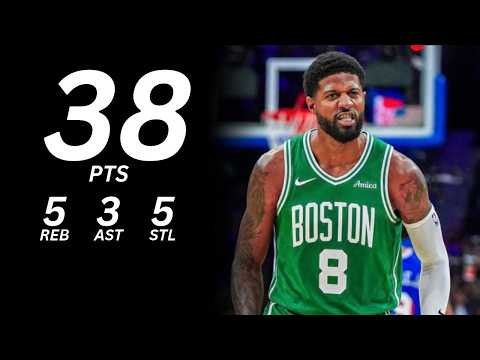 Paul George made history in his first game with the Boston Celtics in the NBA regular season