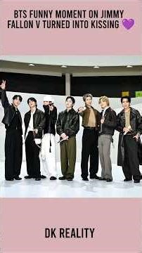 BTS Funny Moment on Jimmy Fallon V “Teasing” Turned Into “Kissing” #shorts #shortsfeed