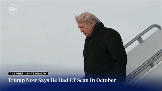 President Trump says he underwent a CT scan, rather than an MRI, during his October examination at Walter Reed National Military Medical Center. In a new interview, he also says it would have been better if he hadn't undergone the scan at all. | CBS News