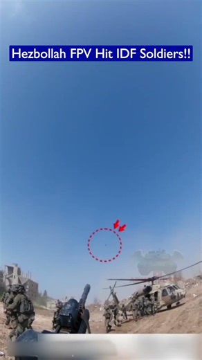 Hezbollah FPV Drone Hits Israeli Evacuation Team Near Black Hawk!!