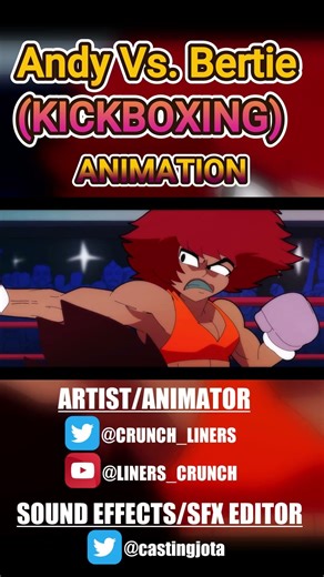 @LINERS_CRUNCH Andy Vs. Bertie (KICKBOXING) - ANIMATION - WITH SOUND