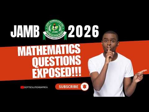 30 JAMB 2026 predicted mathematics Questions with detailed Solutions