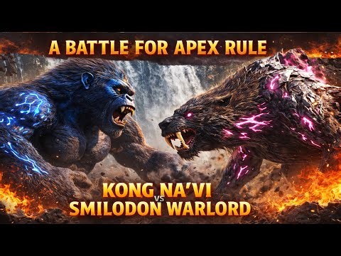 King Kong Na’vi vs the Iron Clawed Smilodon Warlord — A Battle for Apex Rule