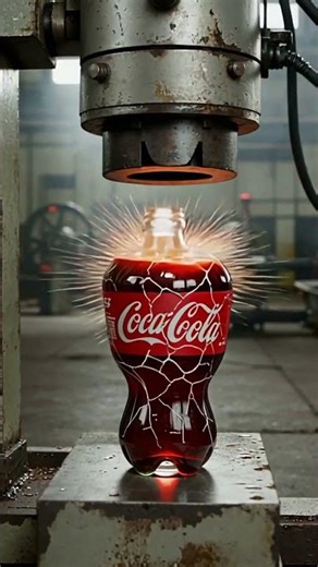 🧃 Coca Cola Bottle Explosion #asmr #hydraulicpress #oddlysatisfying #satisfying #satisfyingvideo