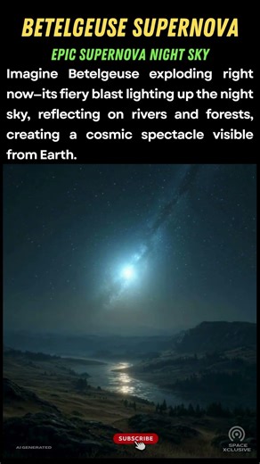 This is how our sky looks if betelgeuse goes supernova - #Betelgeuse, #Supernova, #CosmicEvent