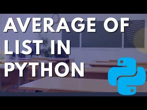 Find the Mean of a List in Python | Easy Tutorial
