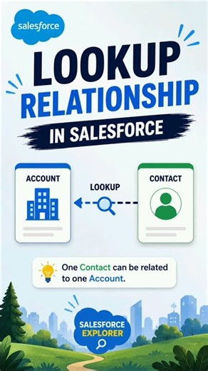 Lookup Relationship in Salesforce Explained in 30 Seconds! 🔥 | Salesforce Admin #Shorts