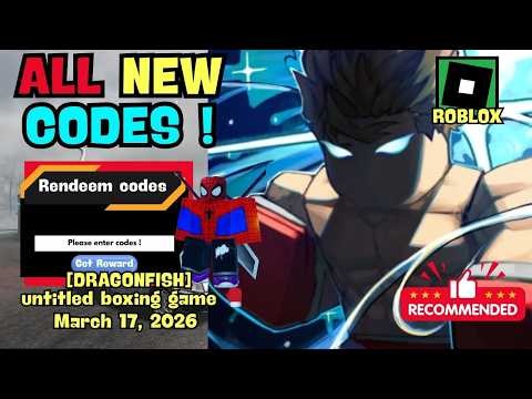 ALL UPDATE CODES untitled boxing game ROBLOX, March 17, 2026