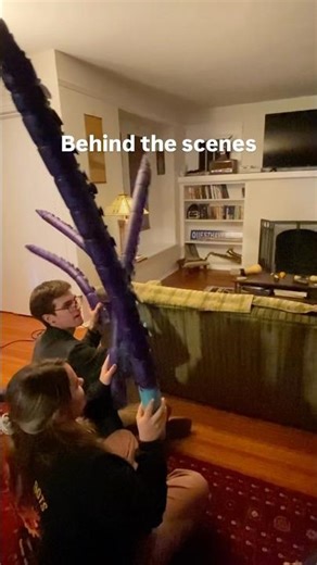 🎬Behind the scenes of our epic alien battle!👽