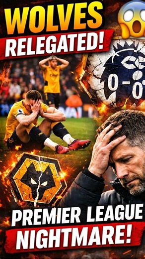 Wolves Relegated 😱 Shocking Collapse Ends Premier League Run | What Went Wrong? #shorts