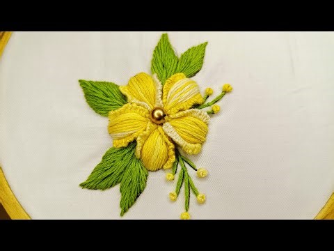 Magnificent... Absolute beauty golden pearl made with hand embroidery | Hand embroidery..