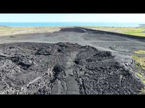 LAVA Science: Lava BERMS North and East of Grindavik Town, Iceland #volcano #lava #rocks #geology