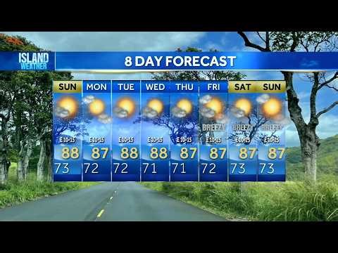Sunday Weather Forecast | Warm and humid weather continues across Hawaii