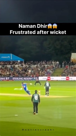 Naman Dhir frustrated reaction after wicket #short #viral #cricbuzz #indvsnz #rohitsharma #kohli