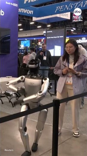 Dancing robot gets a little too funky at CES in Las Vegas