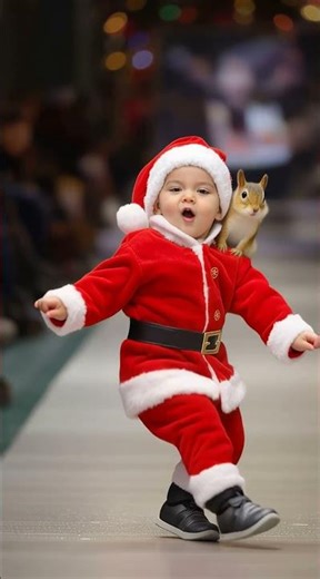 Christmas popular dancer #viral #cutevideo #klingai