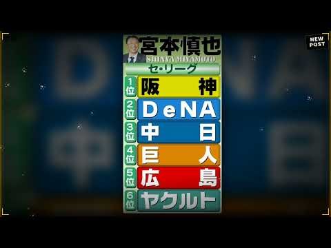 【宮本慎也】阪神V一択！弱点なし？他球団の崩壊と中日の秘密兵器！
