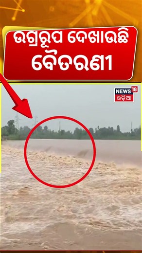 ଭୟଙ୍କର ରୂପ ଦେଖାଉଛି... Baitarani River Crosses Danger Mark at Akhuapada | Flood Situation in Odisha
