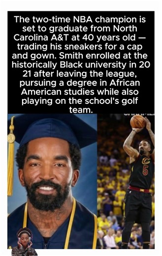 J.R. Smith Graduates College at 40 — From NBA Champ to Grad 🎓👏🏽🏀 #shorts #nba #jrsmith #trending