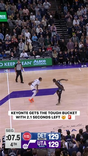 KEYONTE GEORGE COMES IN CLUTCH! 🔥 He puts the Jazz ahead with 2 seconds left, then they get the stop on defense to win the game! 🙌 | NBA