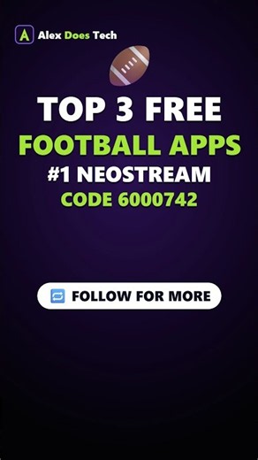 Top 3 FREE Football Apps for Fire Stick 🏈 #shorts