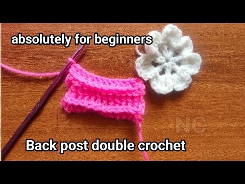 🧶How to Back Post Double Crochet Stitch| Easy Crochet Tutorial for Beginners|#crochet #basicstitches