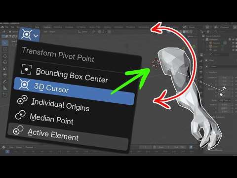Blender 5 Pivot Points: The Beginner Hack for Faster Modeling