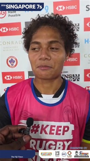 #FijiTimesSports | Fiji Airways Fijiana 7s rep Alfreda Fisher made her debut in the 7s code today. She captained the Fijiana XV to the Women's Rugby World Cup last year. Fisher scored the first try in Fijiana's 34-12 win over Japan. #Fiji #FijiNews 🎥ROHIT DEO | The Fiji Times