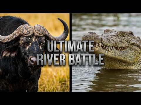 Nile Crocodile vs Cape Buffalo: Brutal River Battle | Wildlife Documentary