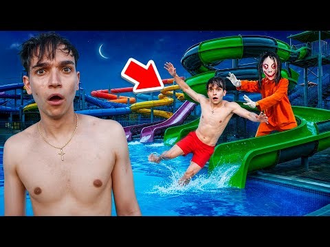 THE CREEPY MAN PUSHED ME OFF THE WATERSLIDE..