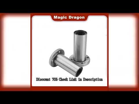 1PCS 6mm/8mm/10mm/12mm LMF6LUU/LMF8LUU/LMF10LUU LMF Long Type Series Round Flange Coupling Linear Mo