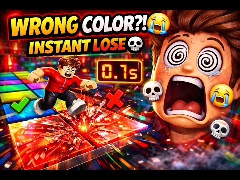 I CHOSE THE WRONG GLASS💥Roblox Glass Bridge PART - 17