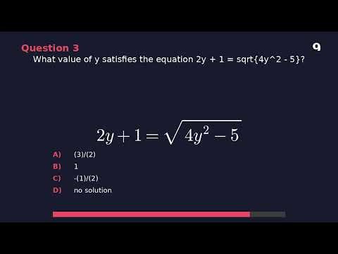 Daily Quiz Quest - SAT Math Practice #1 | Algebra Problems!