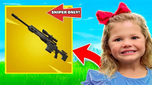 The Fortnite prodigy does the sniper only challenge!