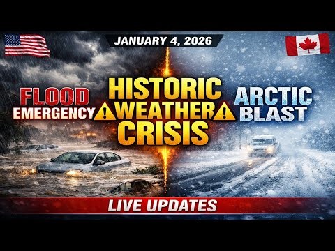 BREAKING: Historic Storms Devastate USA & Canada! Catastrophic Flooding + Arctic Blast [Jan 4, 2026]