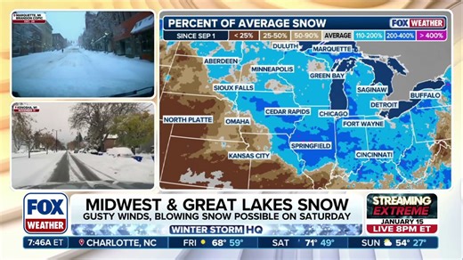 Snow targets Midwest as cross-country storm moves through